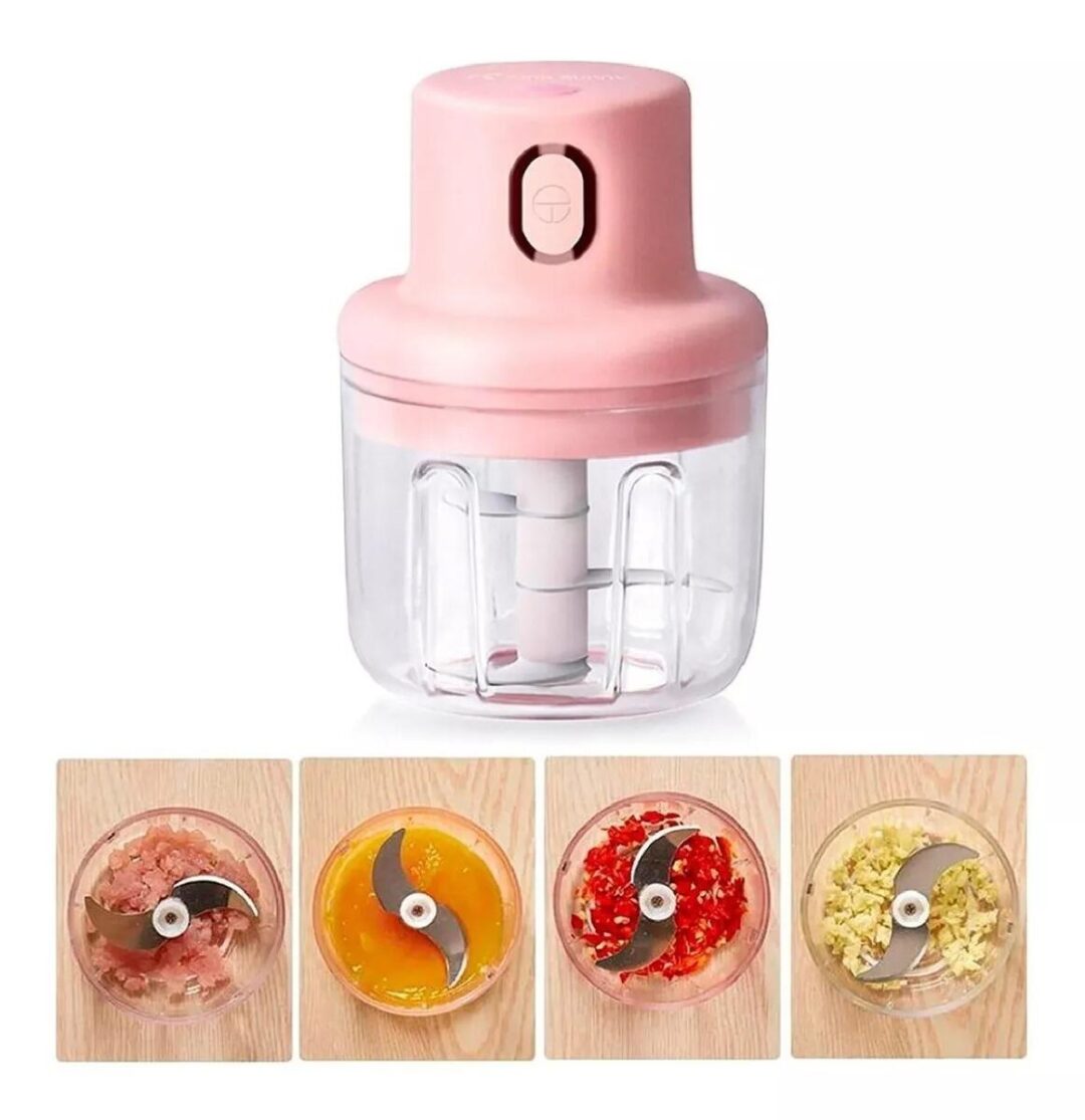 Mini Processador De Alimentos 250ml 3 Lâminas Elétrico Original - Imagem 5