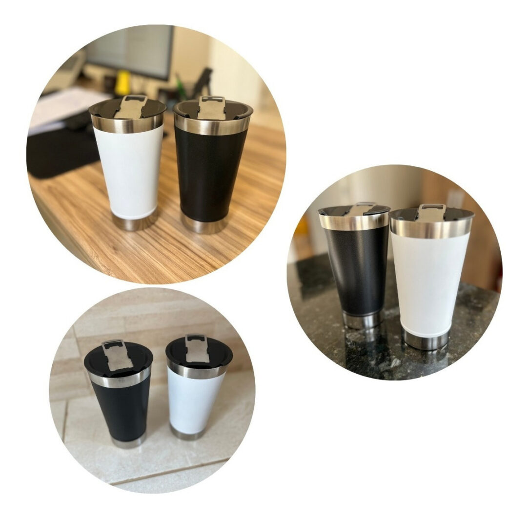 Copo Termico Aço Inox 473ml C/ Tampa E Abridor Cores - Imagem 3