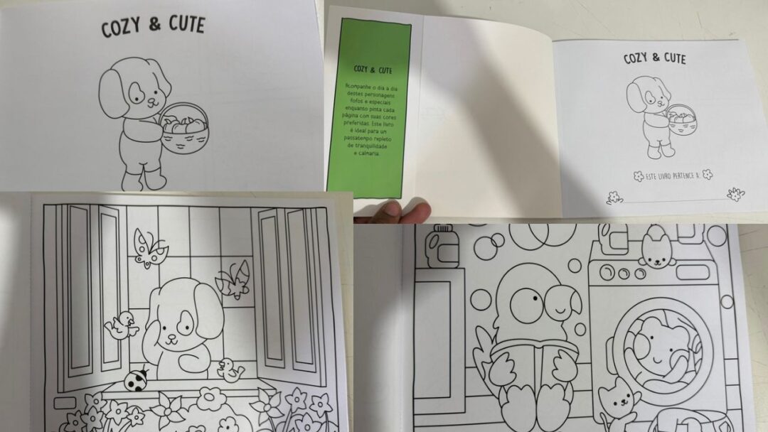 Livro de Colorir Cozy & Cute | Arte Fofa e Relaxante - Imagem 3