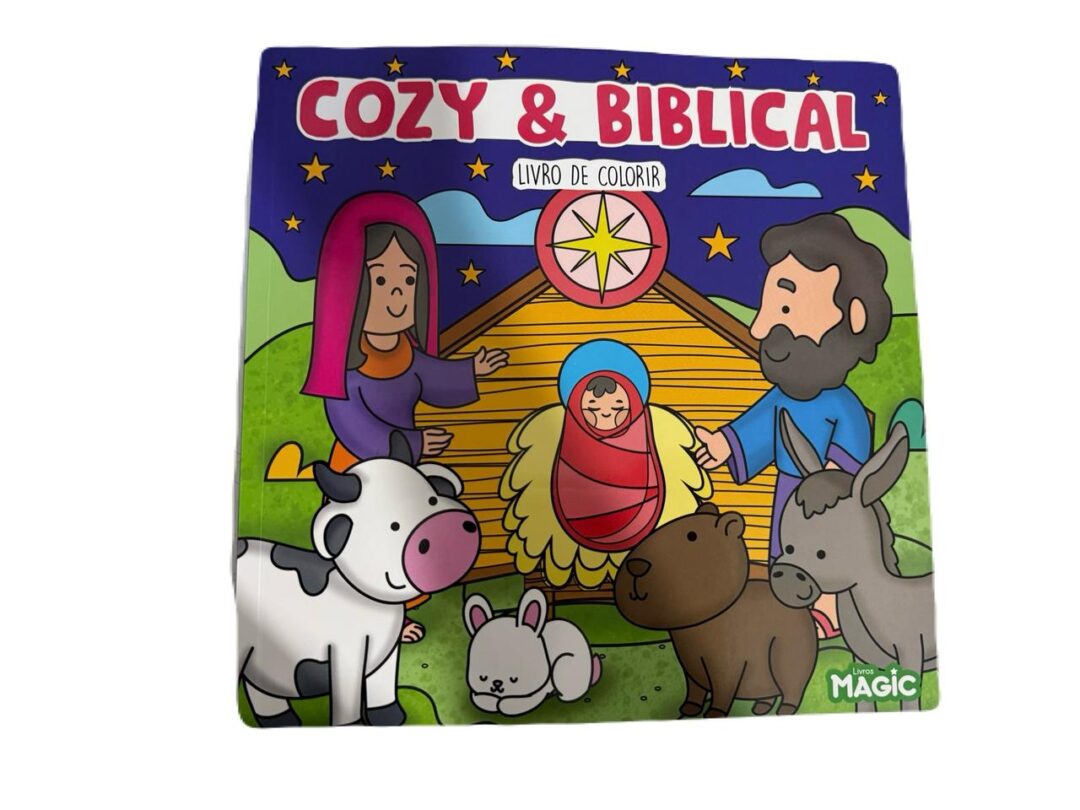 Livro de Colorir Cozy & Biblical | Relaxamento e Fé