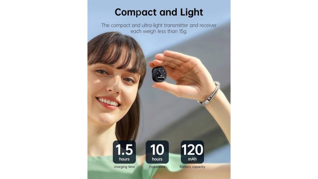 Microfone Lapela Duplo com Ímã Tipo-C e Lightning – Pro Áudio - Imagem 3