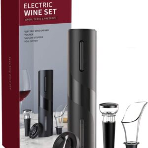 Abridor de Garrafas de Vinho Elétrico Automático Sofisticado - Imagem 1