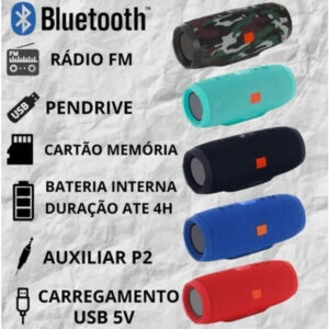 Caixa De Som Charge 3 Normal Bluetooth Usb - Imagem 3