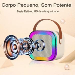 Caixa de Som Infantil com Microfone Bluetooth Sem Fio, perfeita para diversão, karaokê e momentos criativos das crianças - Imagem 5