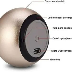 Caixinha Som Bluetooth Tws Metal Mini Speaker Amplificada 3w - Imagem 11