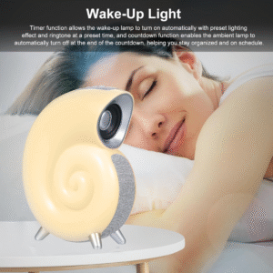 Conch Bluetooth Speaker, Smart Rgb Luz Atmosfera, Despertado - Imagem 7