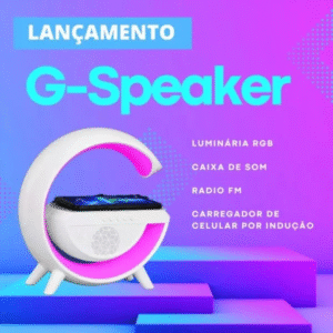 Luminária De Mesa G Speaker Smart Station Bluetooth C/ Som - Imagem 11