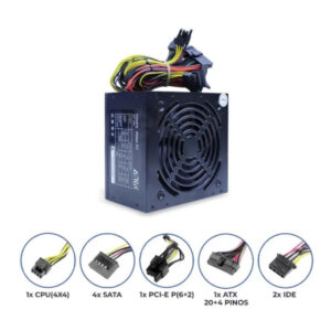 Fonte De Alimentação Atx Computador Pc Amd Intel 500w Bivolt - Imagem 2