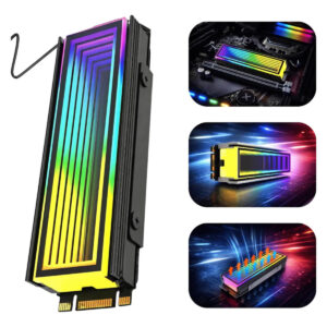 Dissipador de Calor Infinito M.2 Nvme Argb 2280 Infinity Lens - Imagem 9