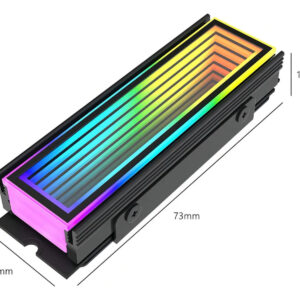 Dissipador de Calor Infinito M.2 Nvme Argb 2280 Infinity Lens - Imagem 3