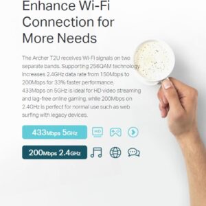 Adaptador Usb Wi-fi T2u Nano Tp-link Ac600 Archer Dual Band - Imagem 8