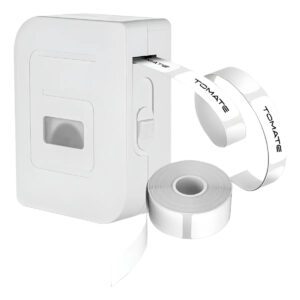 Impressora Térmica Bluetooth Mini Etiquetas Adesiva Portátil Branco - Imagem 1