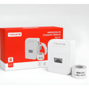 Impressora Térmica Bluetooth Mini Etiquetas Adesiva Portátil Branco - Imagem 2