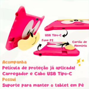Tablet Kids Infantil Sonic Menino Menina Smart Para Crianças Cor Sortida - Imagem 2