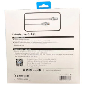 Cabo De Rede Cat6 2/3 Metros Ethernet Lan Giga 10/1000 - Imagem 5
