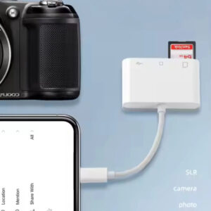 Leitor De Cartão SD USB C Para TF Adaptador Multiporta 3 Em 1 iPhone iPad MacBook Galaxy Laptop - Imagem 5
