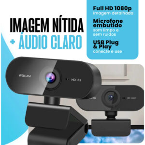 Webcam Camera Full Hd Zoom 1080p 360 Graus - Imagem 5