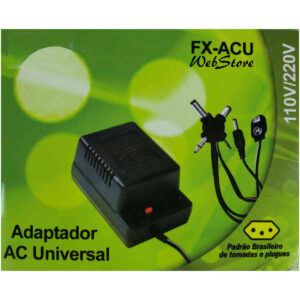 Fonte Universal Bivolt 1000ma 18w 1.5/3/4.5/6/7.5/9/12v Flex - Imagem 1
