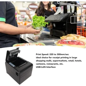 Mini Impressora Portátil Bluetooth 80mm Android Usb Cor Preto DYJ-001 - Imagem 4