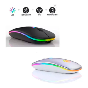 Mouse Recarregável Sem Fio Wireless 2.4ghz Led Cor Sortida - Imagem 1