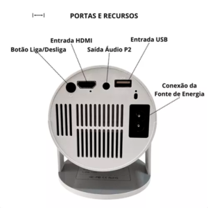 Mini Projetor Portátil Hy300 1080p Full Hd Android Cinema Bt - Imagem 8