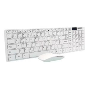 Kit Teclado Wireless Ultra Fino + Mouse + Capa Protetora Cor do mouse - Imagem 1