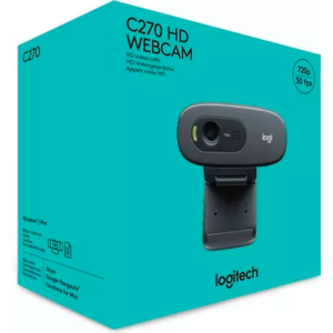 Webcam Logitech C270 Hd 720p Com Microfone Camera Vídeo Web Cam C 270 - Imagem 2
