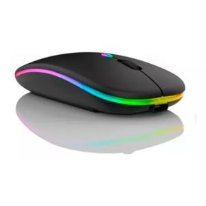 Mouse Sem Fio E-1300pro Bluetooth Rgb 2.4ghz Silencioso Cor V8 - Imagem 2