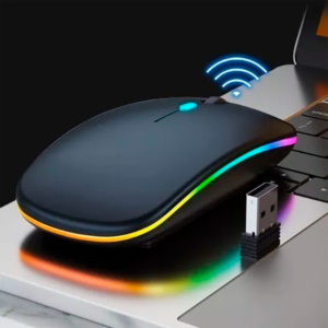 Mouse Sem Fio E-1300pro Bluetooth Rgb 2.4ghz Silencioso Cor V8 - Imagem 4