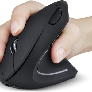 Mouse Vertical S/ Fio (wireless E Bluetooth) 2400dpi - Imagem 7