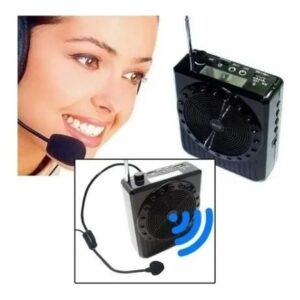 Megafone Amplificador Professor Voz Microfone Radio Fm Usb - Imagem 10