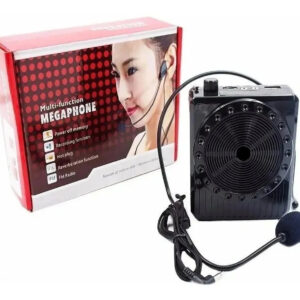 Megafone Amplificador Professor Voz Microfone Radio Fm Usb - Imagem 1