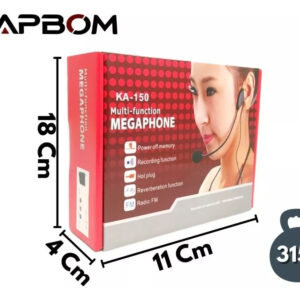 Megafone Amplificador Professor Voz Microfone Radio Fm Usb - Imagem 2