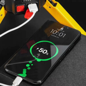 Lanterna Holofote Multifuncional Com Tripé Super Potente Amarelo Branco - Imagem 6