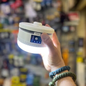 Luminária Para Barraca Lampada Led 80w Grande Bateria Epilha Branca 127/220v - Imagem 4