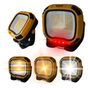 Luz De Trabalho Magnética Recarregável Portátil Para Acampam Cor Amarelo - Imagem 7