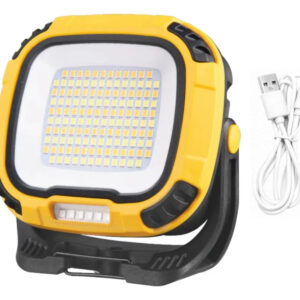 Luz De Trabalho Magnética Recarregável Portátil Para Acampam Cor Amarelo - Imagem 8