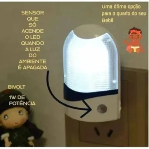 Luz Noturna Led Tomada Infantil Bebe Mini Abajur - Imagem 8