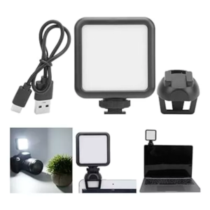 Luz Led De Preenchimento Rgb Camera + Suporte Cel Notebook - Imagem 4