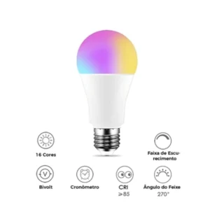 Lâmpada Led Wifi Inteligente NovaDigital 15w + 3w Rgb Colorida Smart Alexa - Imagem 4