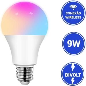 Lâmpada Led Wifi Inteligente NovaDigital 15w + 3w Rgb Colorida Smart Alexa - Imagem 1