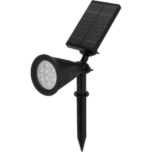 Luminaria Espeto 3w Solar Jardim 4 Leds Rgb Colorido Gramado - Imagem 4