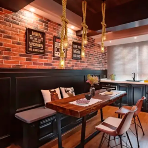 Luminária suspensa vintage, luzes suspensas rústicas, soquete de teto para viver, luminária rústica - Imagem 2