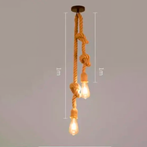 Luminária suspensa vintage, luzes suspensas rústicas, soquete de teto para viver, luminária rústica - Imagem 4