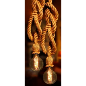 Luminária suspensa vintage, luzes suspensas rústicas, soquete de teto para viver, luminária rústica - Imagem 3