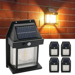 Luminaria Solar Led Luz Automática Sensor De Presença Forte - Imagem 4
