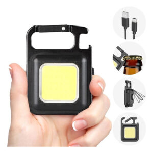 Mini Lanterna Chaveiro Portátil Usb Abridor Garrafas - Imagem 8