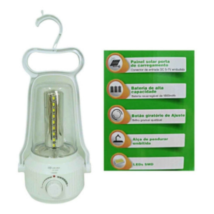 Lanterna Lampião 7044c Recarregável 45 Leds 8w Iluminação - Imagem 4