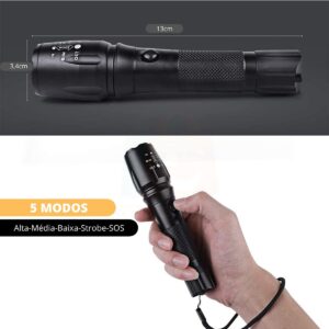 Lanterna X900 Original Com Bateria - Imagem 3