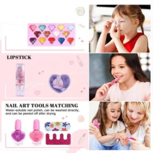 Kit De Maquiagem Para Crianças Brinquedos De Faz De Conta - Imagem 4
